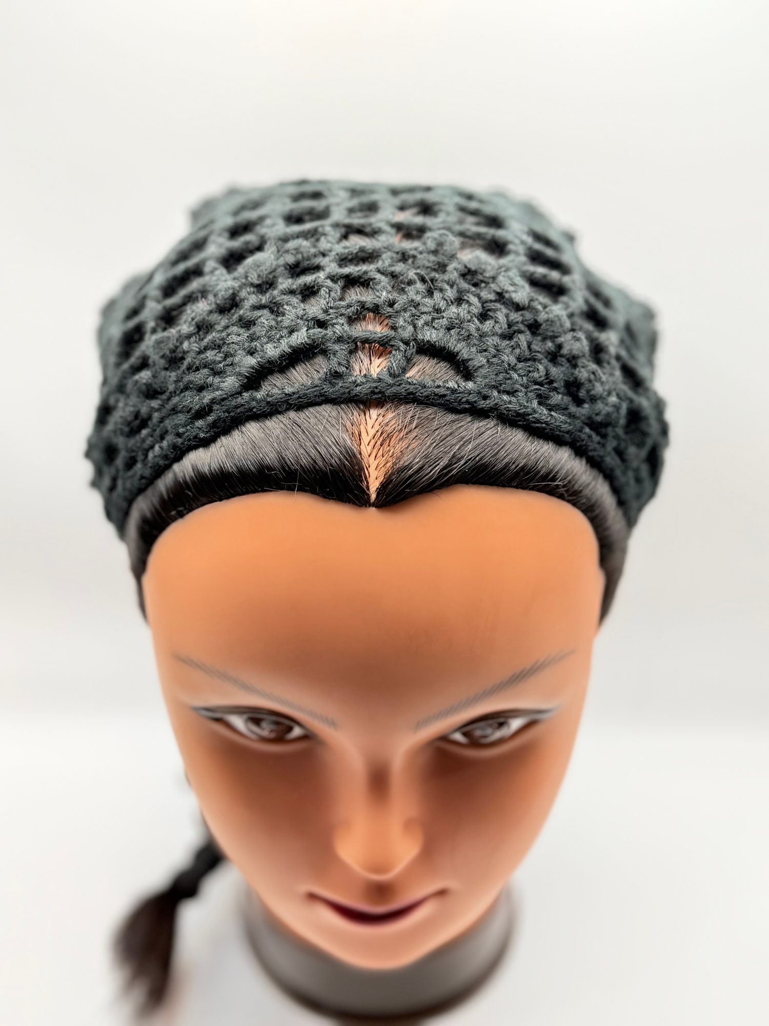 Handmade Crochet Lace Bandana | Boho Head Scarf | Gothic Hair Accessory