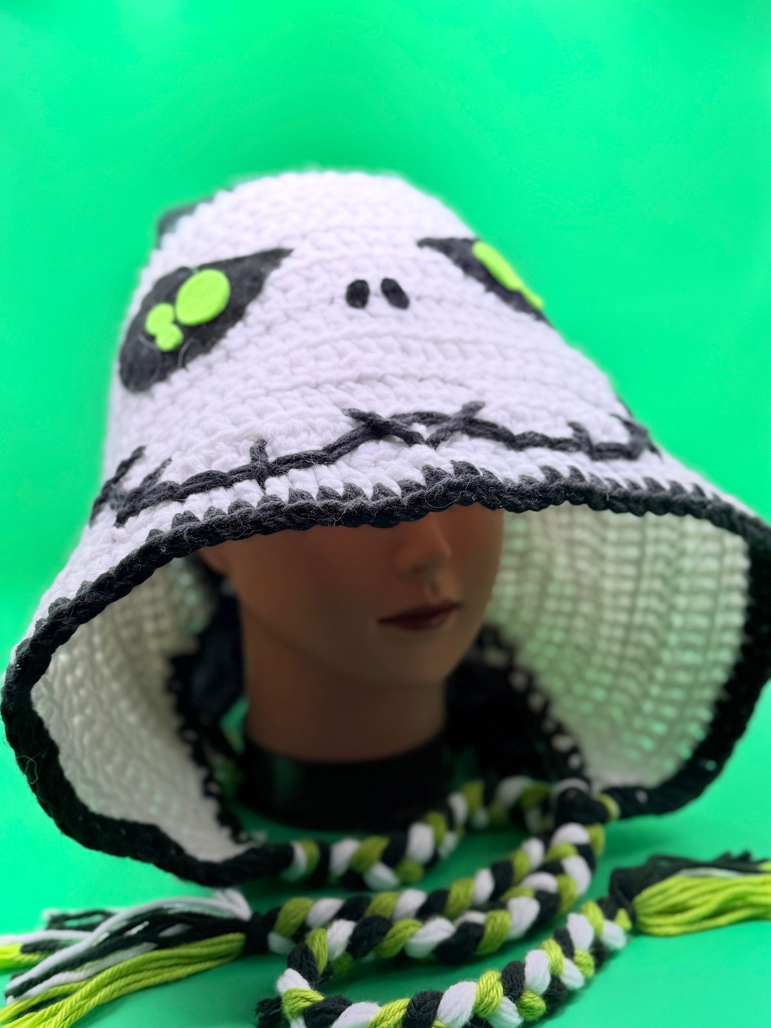 Pumpkin King Crochet Hood