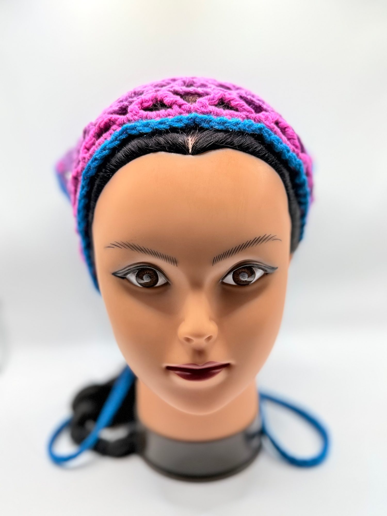 Handmade Crochet Lace Bandana | Boho Head Scarf | Gothic Hair Accessory